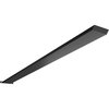 Ekena Millwork 2 1/2"W x 40"D Countertop Island Steel Heavy Duty Bracket w/ Flange, Powder Coated Black BKTM02X40IBPBL